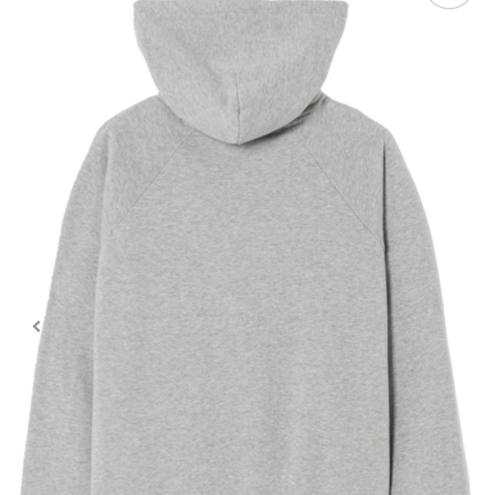 NWT  Size L RE/DONE 60s Raglan Hoodie Heather Grey - Picture 2 of 6